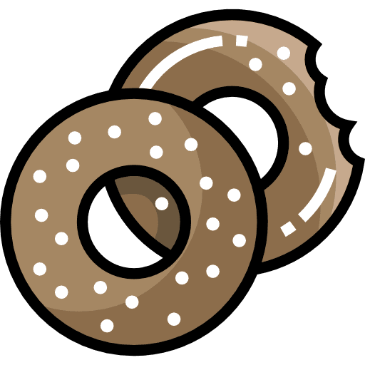 Bagel bagel sweet bakery icon