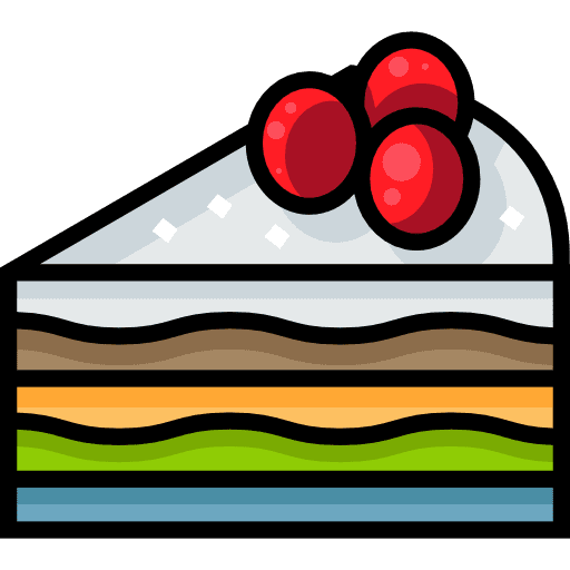 Cake sweet piece of cake bakery icon