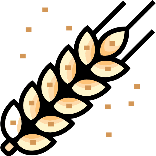 Wheat food and restaurant nature branch icon