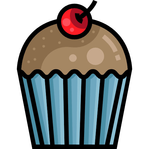 Cupcake bakery sweet dessert icon