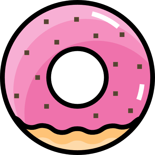 Donut food doughnut dessert icon