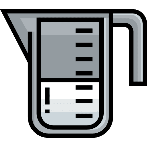 Measuring cup measures measurement volumetric icon