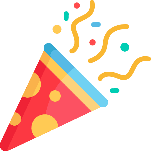 Confetti new york party fun icon