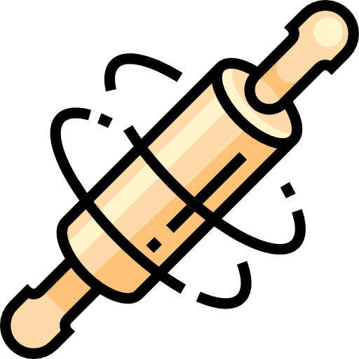 Rolling pin kitchen utensils kitchenware tools and utensils icon