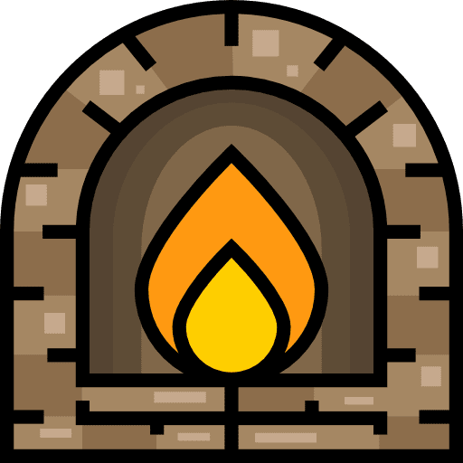 Stone oven oven cooking pizza icon