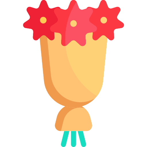 Bouquet bouquet blossom nature icon