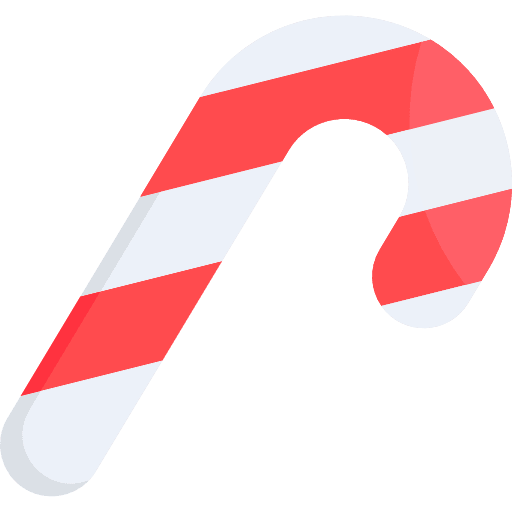 Candy cane dessert candy cane candy icon