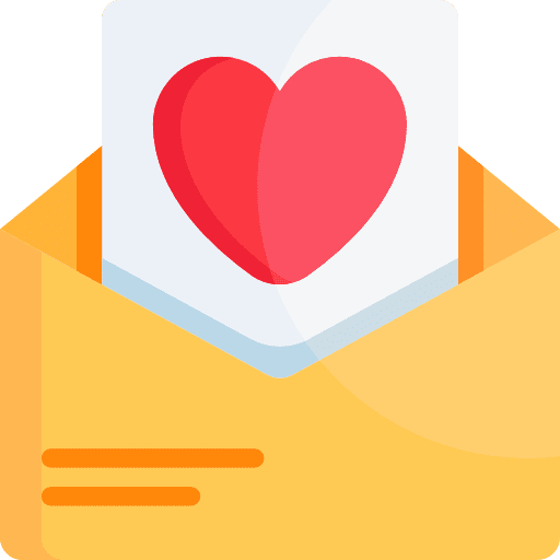 Letter romantic love letter letter icon