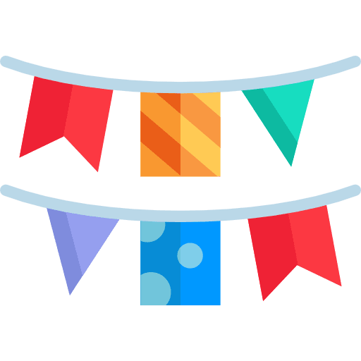 Garland garland flags ornaments icon