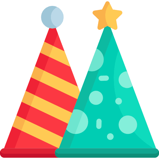Hats fun party hat celebration icon