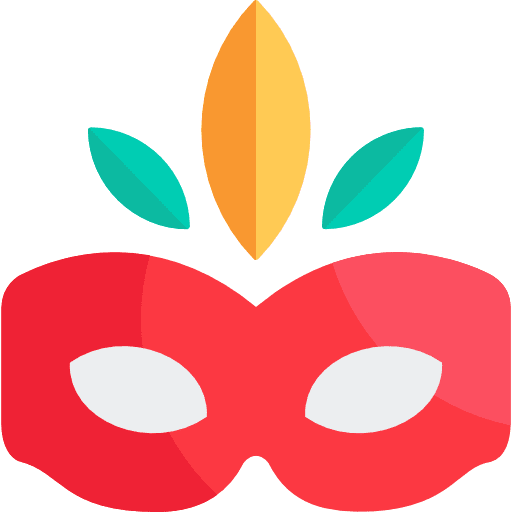 Mask mask birthday and party carnival icon
