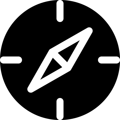 Compass location direction tools and utensils icon