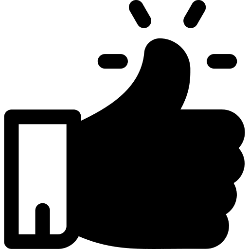 Like gestures thumb up like icon