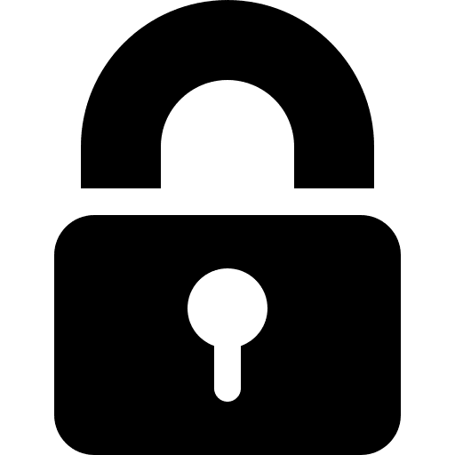 Padlock locked secure security icon