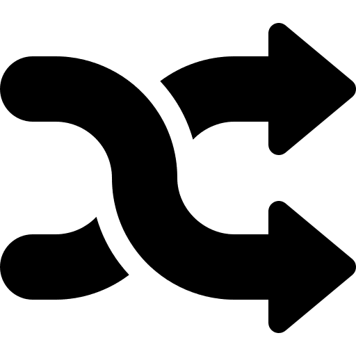 Shuffle changing shuffle change icon