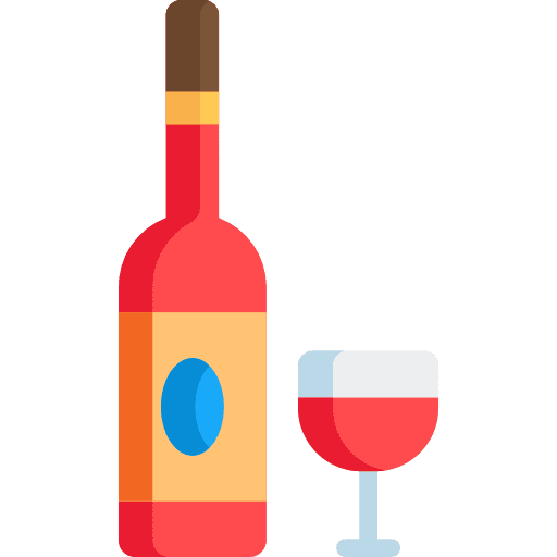 Wine alcohol alcoholic drinks food and restaurant icon
