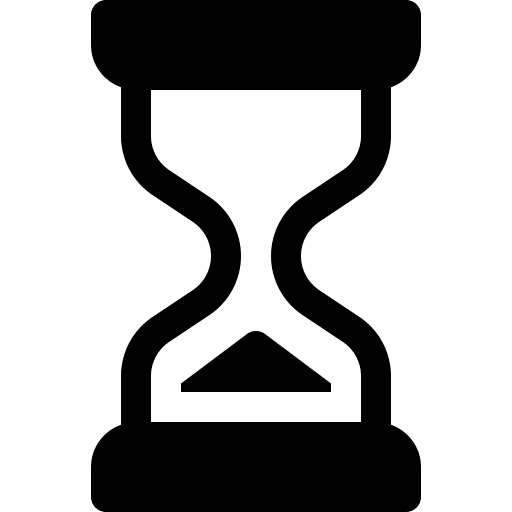 Hourglass watch time wait icon