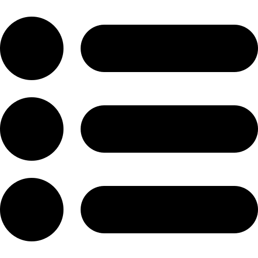 Menu list signs ui icon