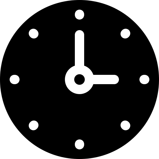 Clock time and date tool clock icon