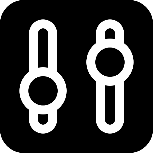 Levels controls settings adjust icon