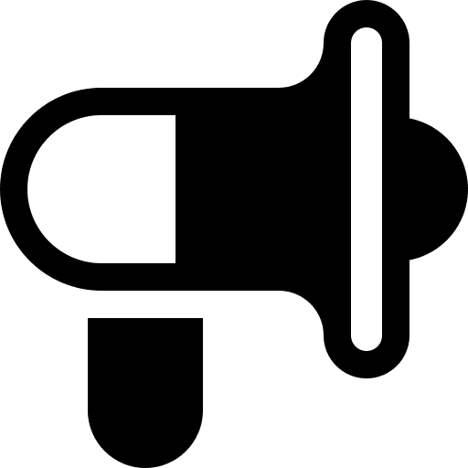 Megaphone protest marketing shout icon