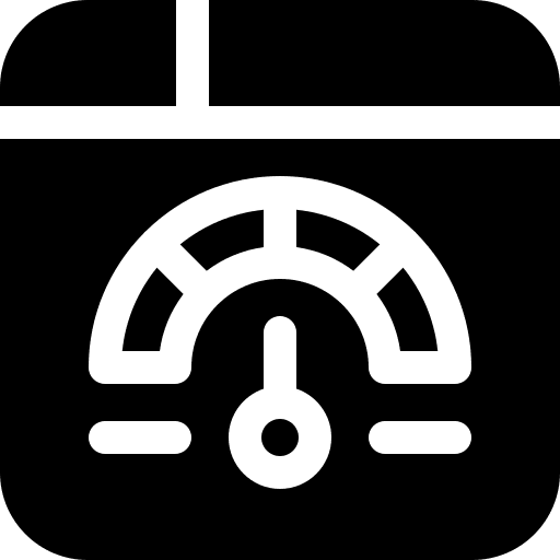 Speedometer speed tools seo and web icon