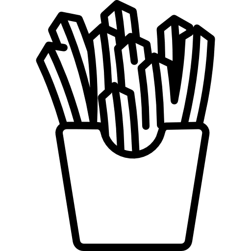 French fries french fries potatoes restaurant icon