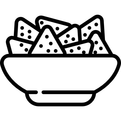 Nachos mexico food snack icon
