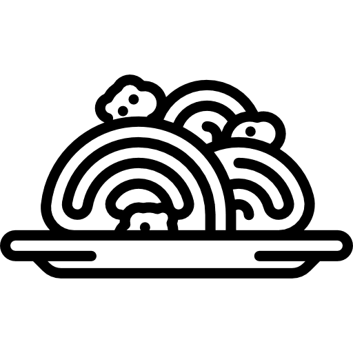 Spaghetti spaghetti italian food plate icon