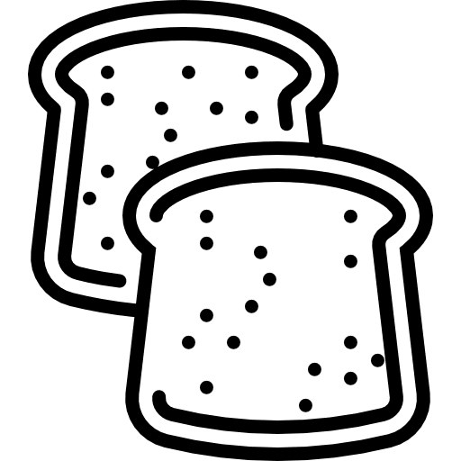 Bread bread food food and restaurant icon