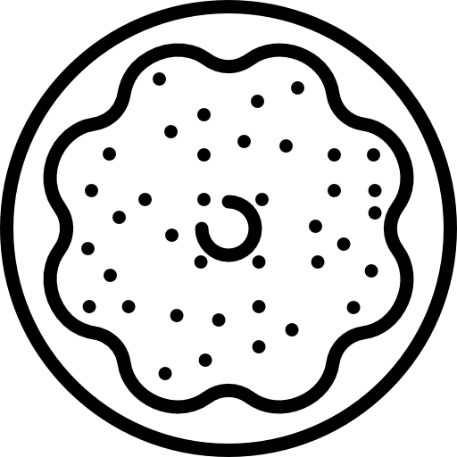 Doughnut food and restaurant sweet dessert icon