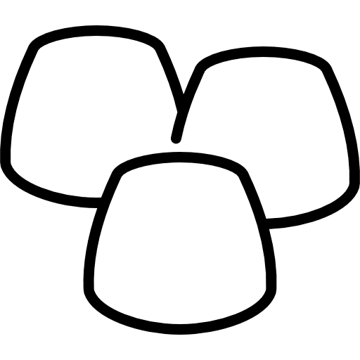 Marshmallow sugar spiral food icon