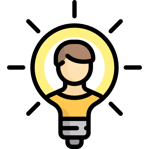 Idea seo and web bussiness idea icon
