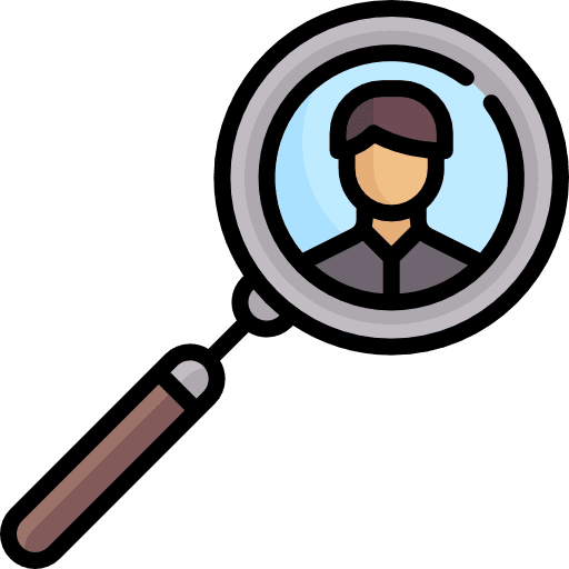 Job search seo and web job search icon