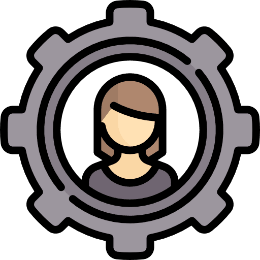 Woman business girl user icon