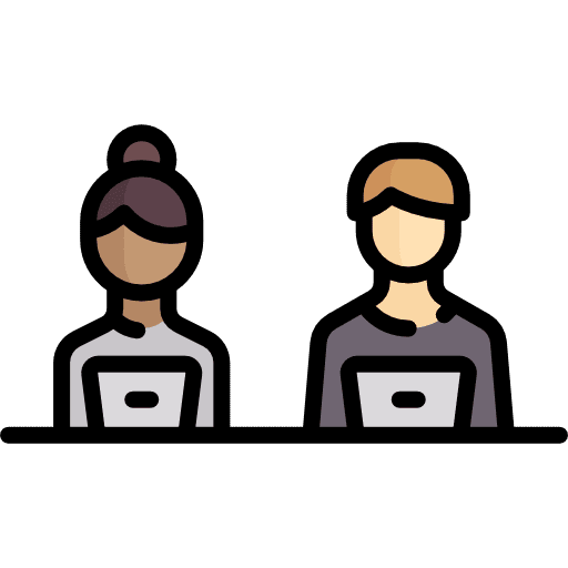 Employees employees woman man icon