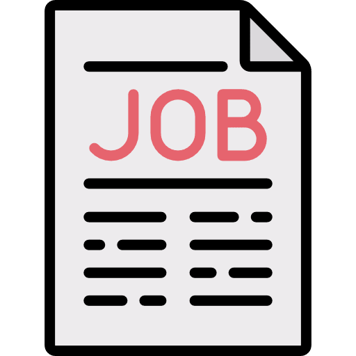 Job information worker seo and web icon