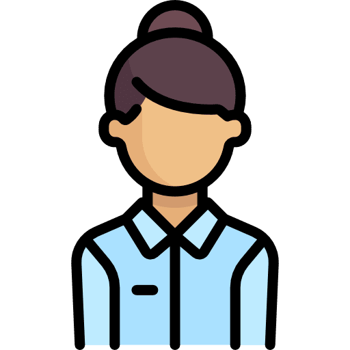 Woman avatar user young icon