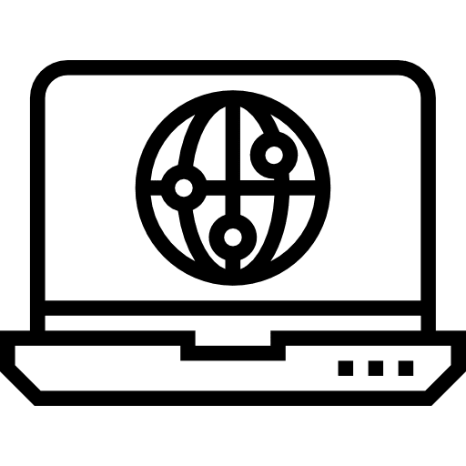 Laptop internet electronic computing icon