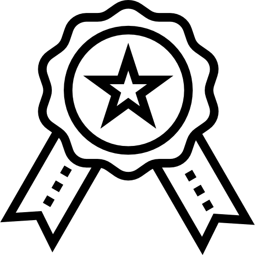 Medal seo and web winner certificate icon