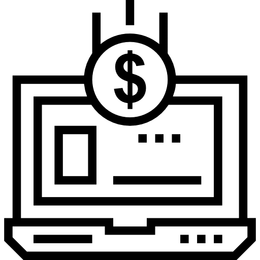 Laptop portable economy technology icon