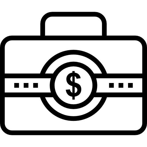 Briefcase bag portfolio briefcase icon