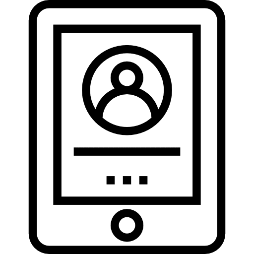 Smartphone communications mobile phone technology icon