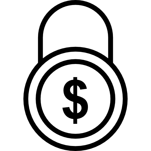 Padlock lock tools and utensils locked icon