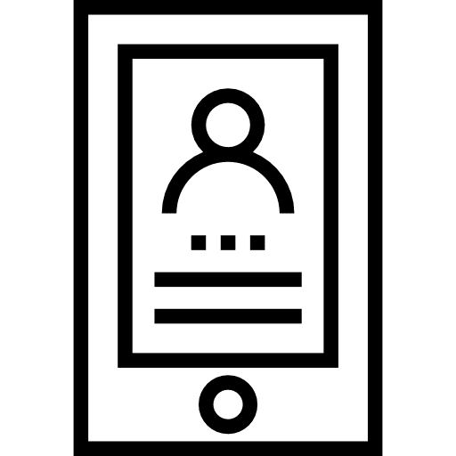 Smartphone touch screen technology mobile phone icon