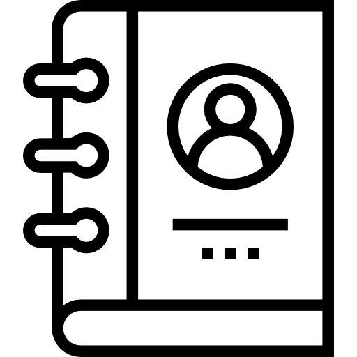 Agenda agenda interface address book icon