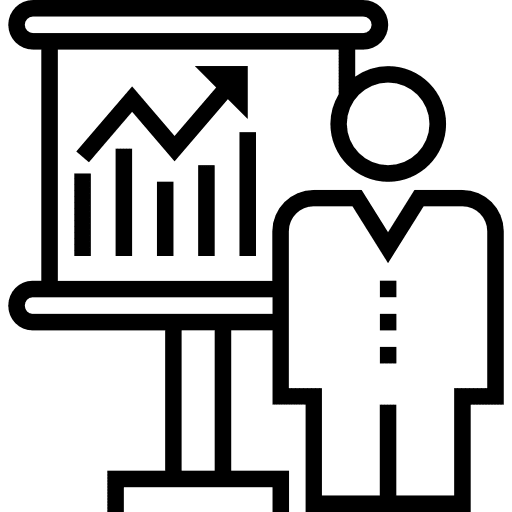 Presentation analysis data analytics analytics icon