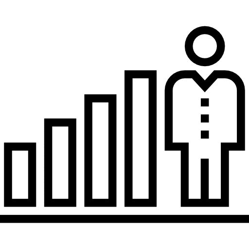 Profits stats seo and web profits icon