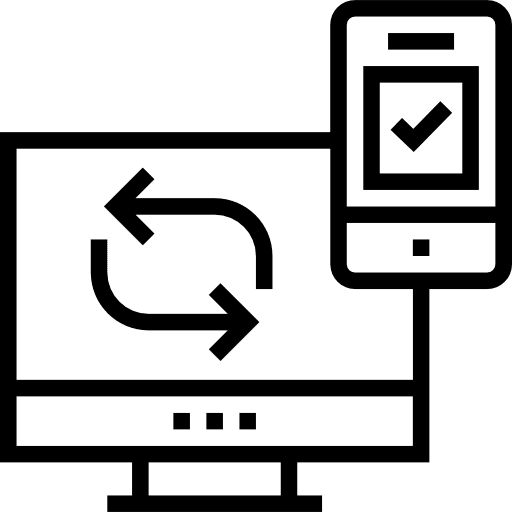 Responsive electronics technology marketing icon