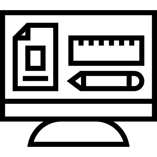 Graphic design technology screen graphics editor icon